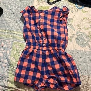 18m romper with ruffles on the sleeve